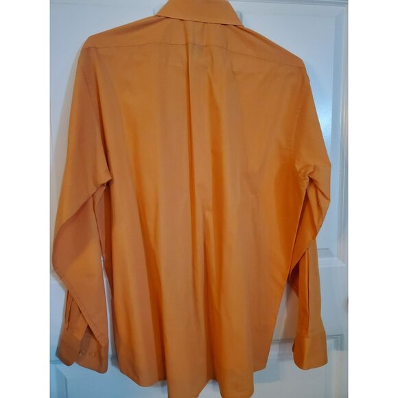 OLEG CASSINI Men's Size 16 1/2 (34/35) Single needle tailoring dress shirt Org - Picture 2 of 3